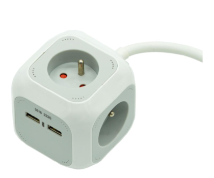 Listwa zasilająca BRENNENSTUHL SZEŚCIENNA LISTWA ZASILAJĄCA "ALEA-POWER" 4GN 1,4M 2XUSB 1150101